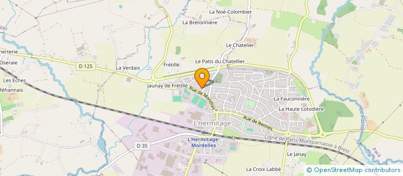 localisation de l'entreprise FONTAINE  PLEUMELEUC