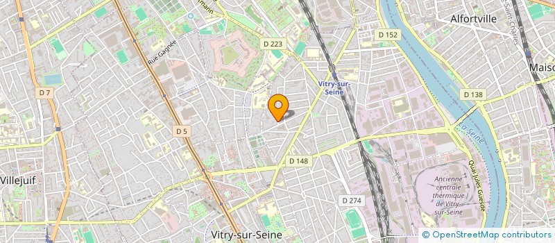 localisation de l'entreprise FONTAINE à VITRY-SUR-SEINE