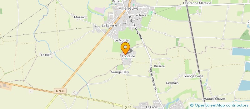 localisation de l'entreprise FONTAINE  SAVIGNEUX