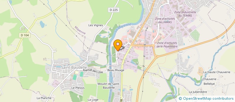 localisation de l'entreprise FONTAINE  MAYENNE