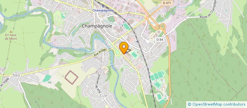 localisation de l'entreprise FONTAINE  CHAMPAGNOLE