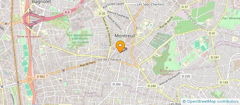 localisation de l'entreprise FONTAINE à MONTREUIL
