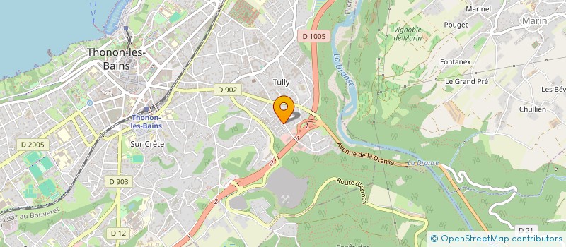 localisation de l'entreprise FONTAINE  THONON-LES-BAINS