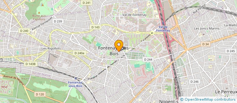 localisation de l'entreprise FONTAINE A MOTS à FONTENAY-SOUS-BOIS
