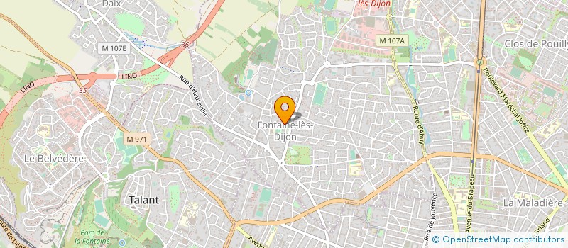 localisation de l'entreprise FONTAINE BASKET CLUB  FONTAINE-LES-DIJON