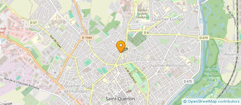 localisation de l'entreprise FONTAINE BATI à SAINT-QUENTIN