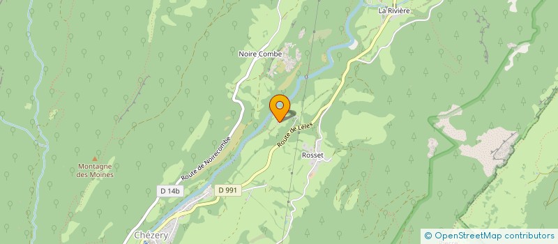 localisation de l'entreprise FONTAINE BENITE  CHEZERY-FORENS