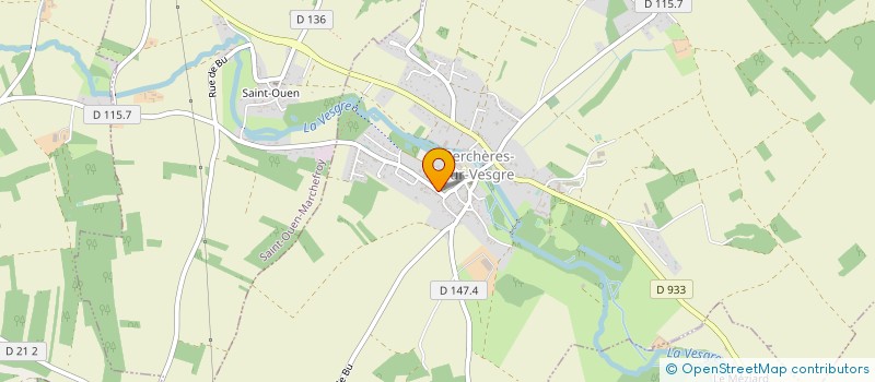 localisation de l'entreprise FONTAINE BERCHERES à BERCHERES-SUR-VESGRE
