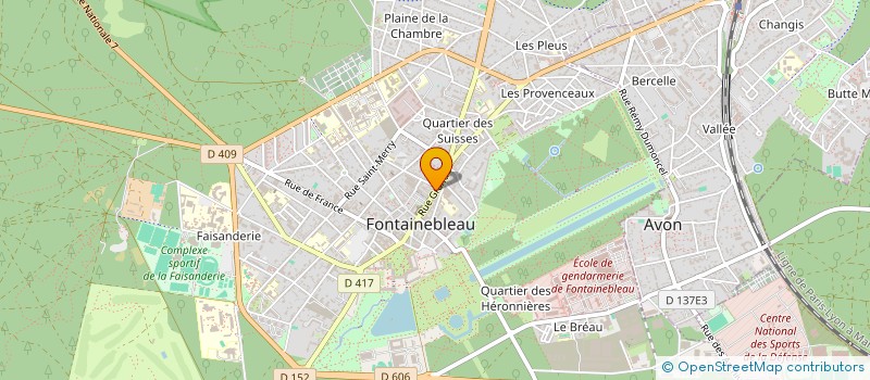 localisation de l'entreprise FONTAINE'BIO  FONTAINEBLEAU