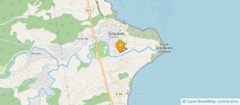 localisation de l'entreprise FONTAINE BLEU à GOYAVE