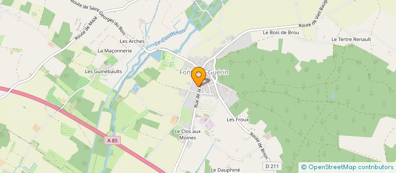 localisation de l'entreprise FONTAINE DE VIE  LES BOIS D'ANJOU