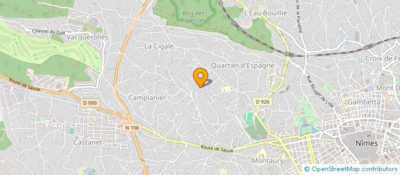 localisation de l'entreprise FONTAINE DES PINEDES  NIMES