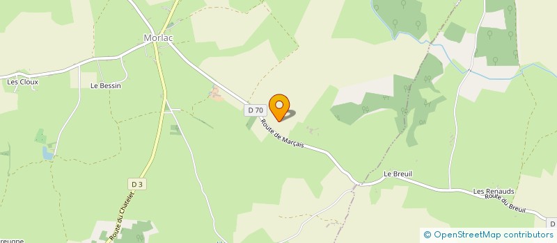 localisation de l'entreprise FONTAINE ELEC  MORLAC