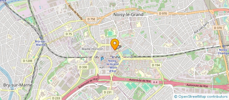 localisation de l'entreprise FONTAINE ET BONTRON ASSOCIES à NOISY-LE-GRAND
