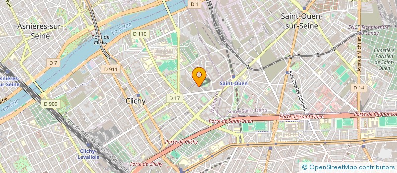 localisation de l'entreprise FONTAINE ET POIRIER à CLICHY