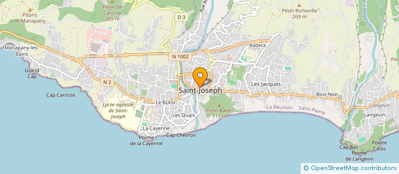 localisation de l'entreprise FONTAINE ET RIVIERE à SAINT-JOSEPH