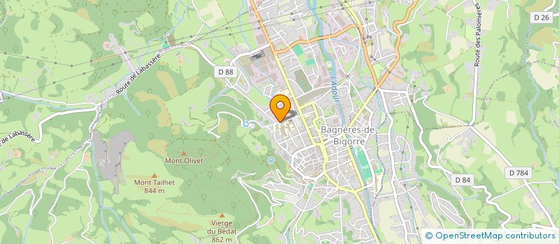 localisation de l'entreprise FONTAINE FERRUGINEUSE 14  BAGNERES-DE-BIGORRE