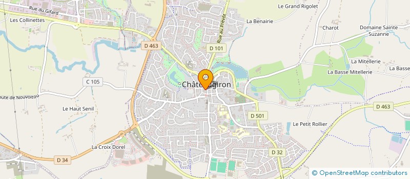 localisation de l'entreprise FONTAINE FINANCE à CHATEAUGIRON