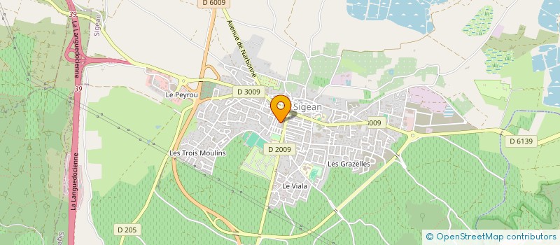 localisation de l'entreprise FONTAINE FLEURIE à SIGEAN