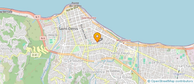 localisation de l'entreprise FONTAINE FRERES BLANCHISSERIE à SAINT-DENIS