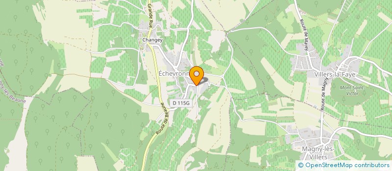 localisation de l'entreprise FONTAINE FROIDE à ECHEVRONNE
