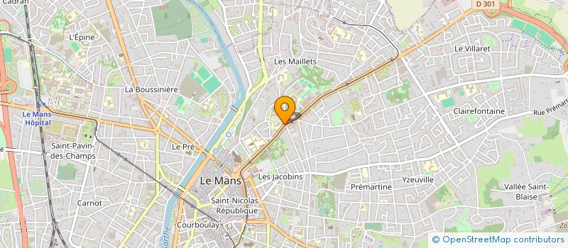 localisation de l'entreprise FONTAINE IMMOBILIER à LE MANS