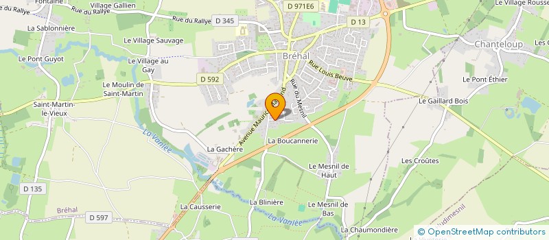 localisation de l'entreprise FONTAINE INVESTISSEMENT  BREHAL