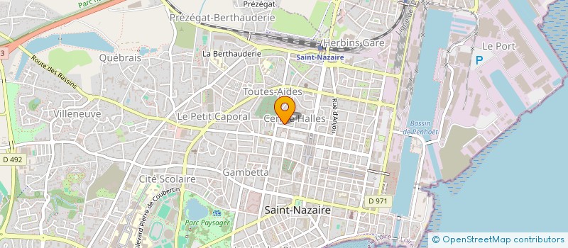 localisation de l'entreprise FONTAINE J. - LE BAIL M. à SAINT-NAZAIRE