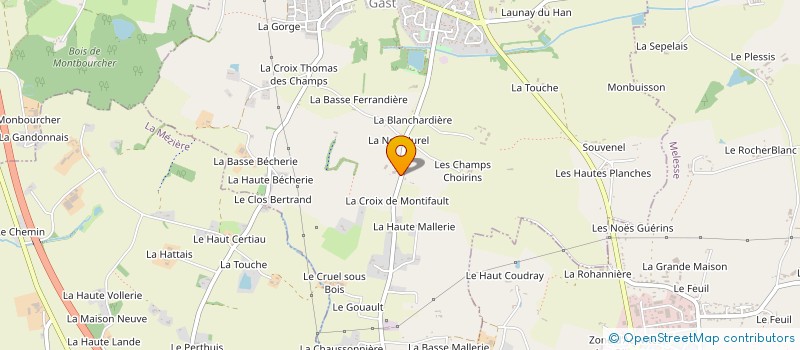 localisation de l'entreprise FONTAINE LA MICAUDIERE à MONTREUIL-LE-GAST