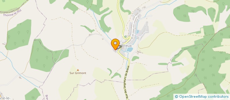 localisation de l'entreprise FONTAINE LEGUMES à BREUX