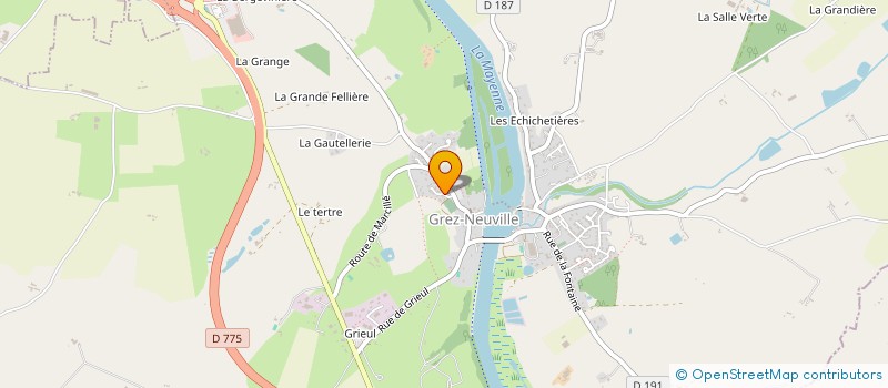 localisation de l'entreprise FONTAINE LKFL à GREZ-NEUVILLE