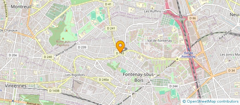 localisation de l'entreprise FONTAINE LUSSAC à FONTENAY-SOUS-BOIS