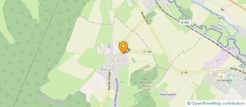 localisation de l'entreprise FONTAINE & PAYSAGE  RIEUX