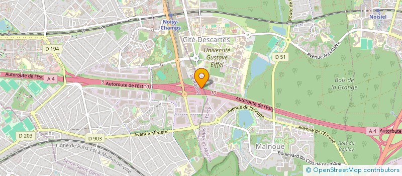 localisation de l'entreprise FONTAINE SERVICE à NOISY-LE-GRAND