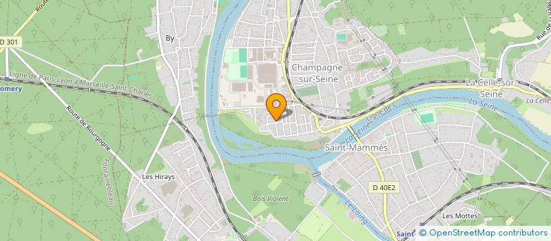 localisation de l'entreprise FONTAINEBLEAU MEDICAL à CHAMPAGNE-SUR-SEINE