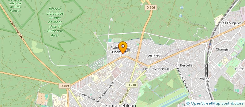localisation de l'entreprise FONTAINEBLEAU SPORT SANTE à FONTAINEBLEAU