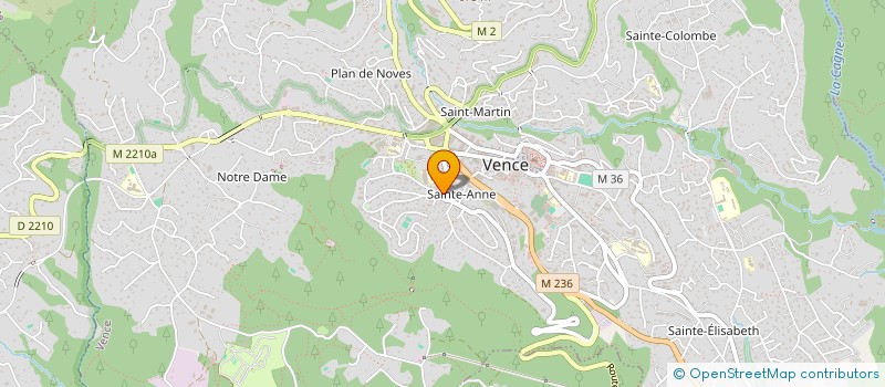 localisation de l'entreprise FONTAINECLAIRE  VENCE