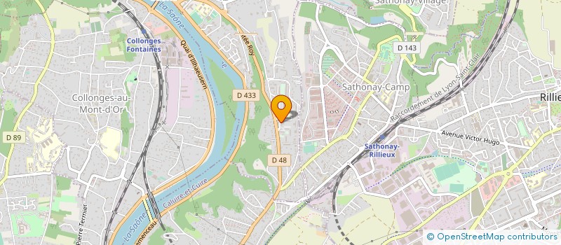 localisation de l'entreprise FONTAINES BOXE OLYMPIQUE  FONTAINES-SUR-SAONE