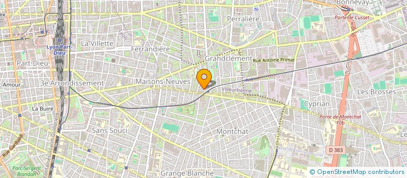 localisation de l'entreprise FONTAINES D HIER ET D AUJOURD HUI  VILLEURBANNE