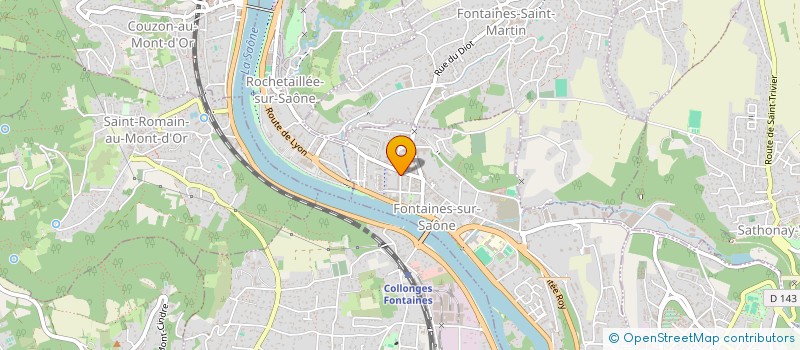 localisation de l'entreprise FONTAINES LAV à FONTAINES-SUR-SAONE