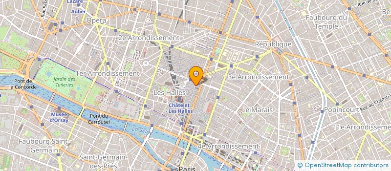 localisation de l'entreprise FONTAINES LUMIERE ET MOUVEMENT à PARIS