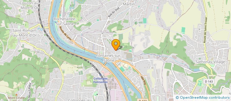 localisation de l'entreprise FONTAINES NRF IMMO  FONTAINES-SUR-SAONE