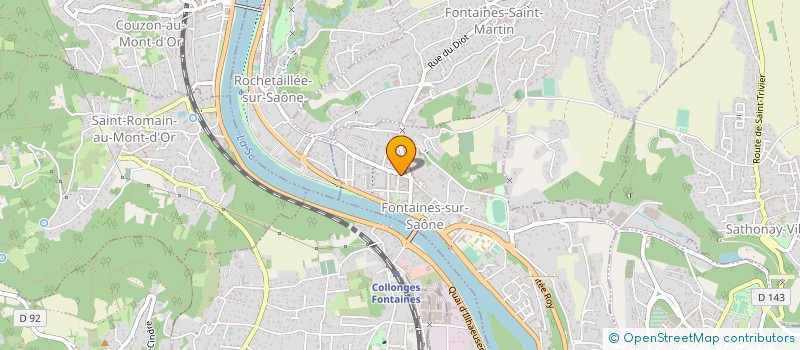 localisation de l'entreprise FONTAINES PATRIMOINE ART ET TRADITION (PAT A TRA)  FONTAINES-SUR-SAONE