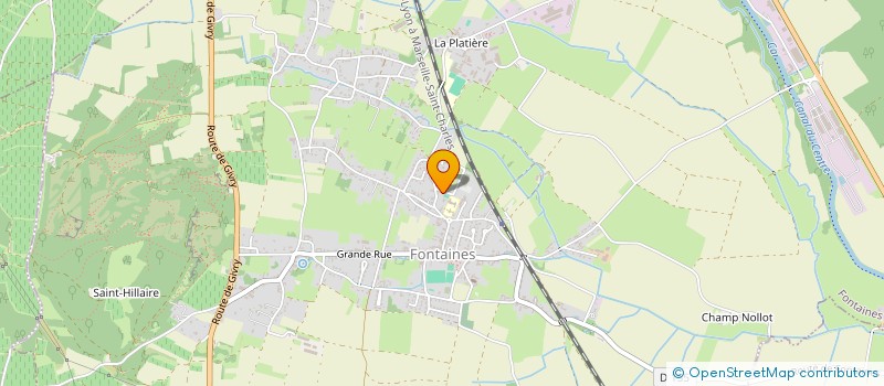 localisation de l'entreprise FONTAINES SANTE 71  FONTAINES