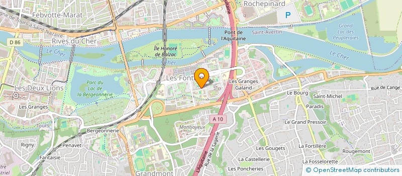 localisation de l'entreprise FONTAINES SPORTS à TOURS