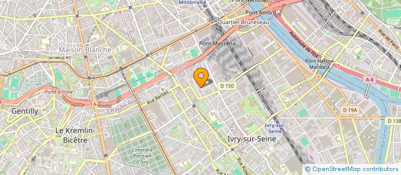 localisation de l'entreprise FONTAINOR à IVRY-SUR-SEINE
