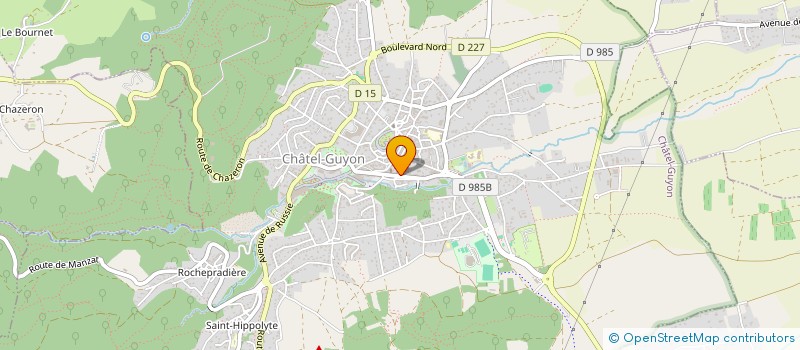 localisation de l'entreprise FONTANA IMMOBILIER  CHATEL-GUYON