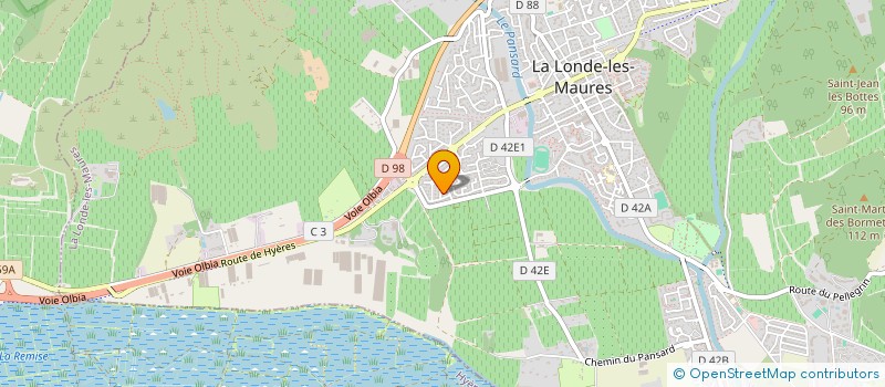 localisation de l'entreprise FONTANA S COLANGELO N  LA LONDE-LES-MAURES