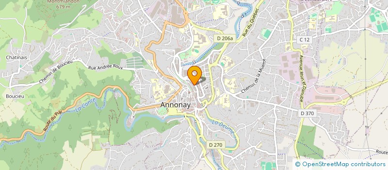 localisation de l'entreprise FONTANEL à ANNONAY