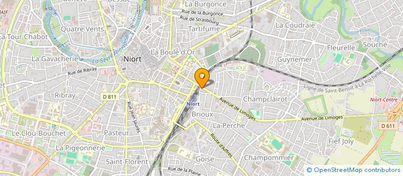 localisation de l'entreprise FONTANES  NIORT